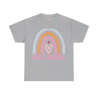NICU Nurse Boho Rainbow Retro T-Shirt