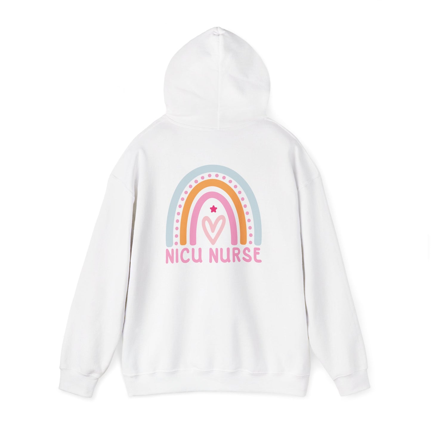 NICU Nurse Boho Rainbow Retro Hoodie