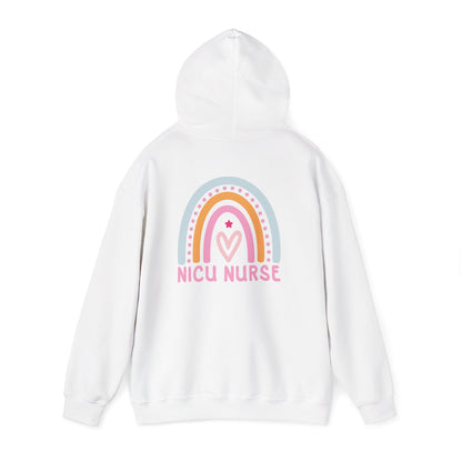 NICU Nurse Boho Rainbow Retro Hoodie