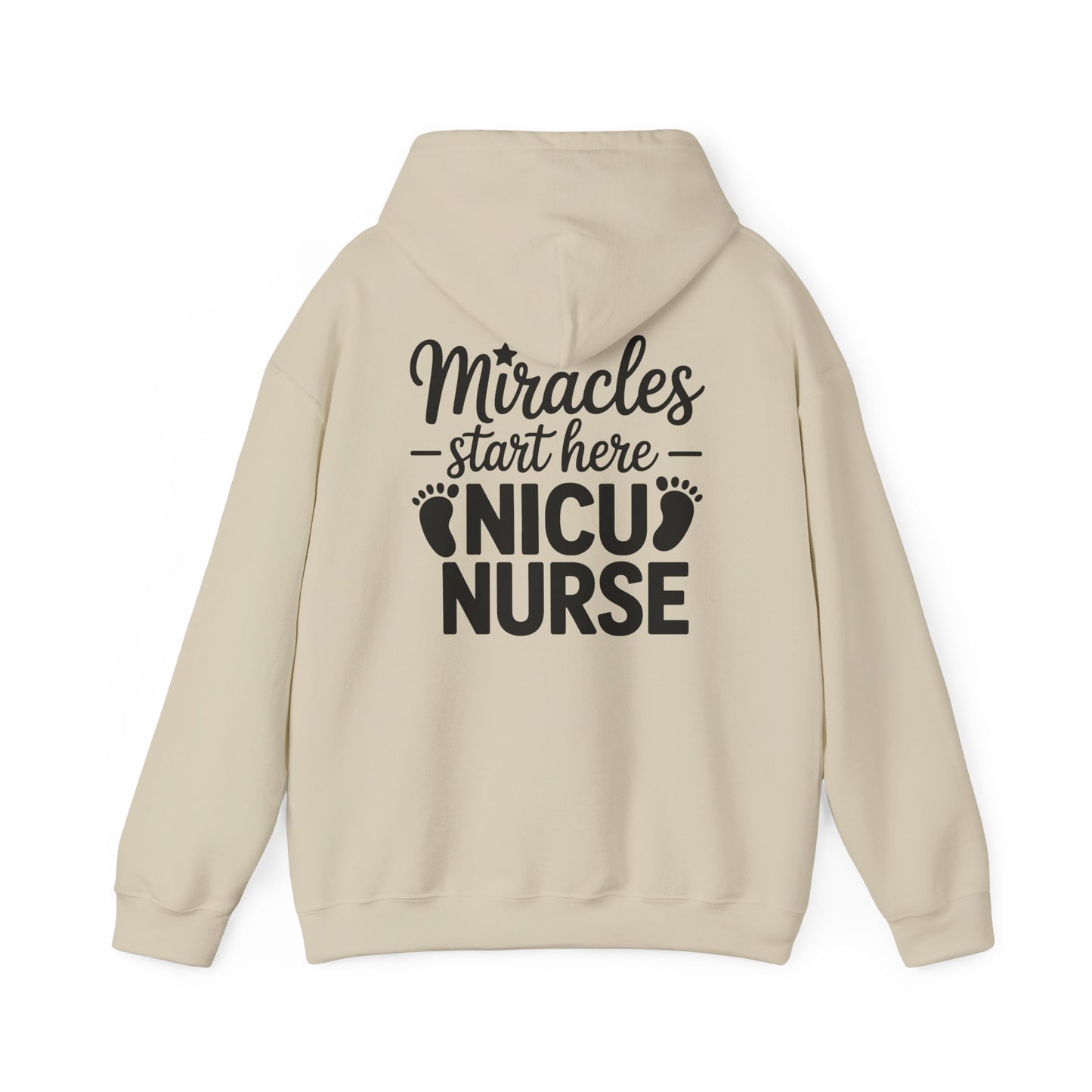 Miracles Start Here NICU Nurse Hoodie