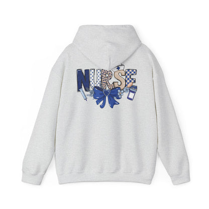 Preppy Nurse Floral Leopard Print Hoodie