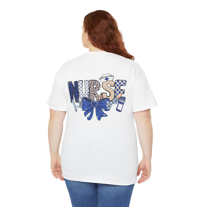 Preppy Nurse Floral Leopard Print T-Shirt