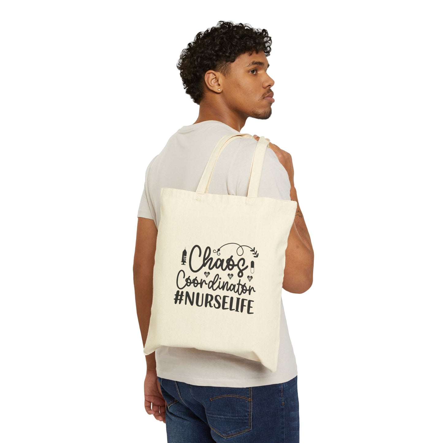 Chaos Coordinator NurseLife Cotton Canvas Tote Bag