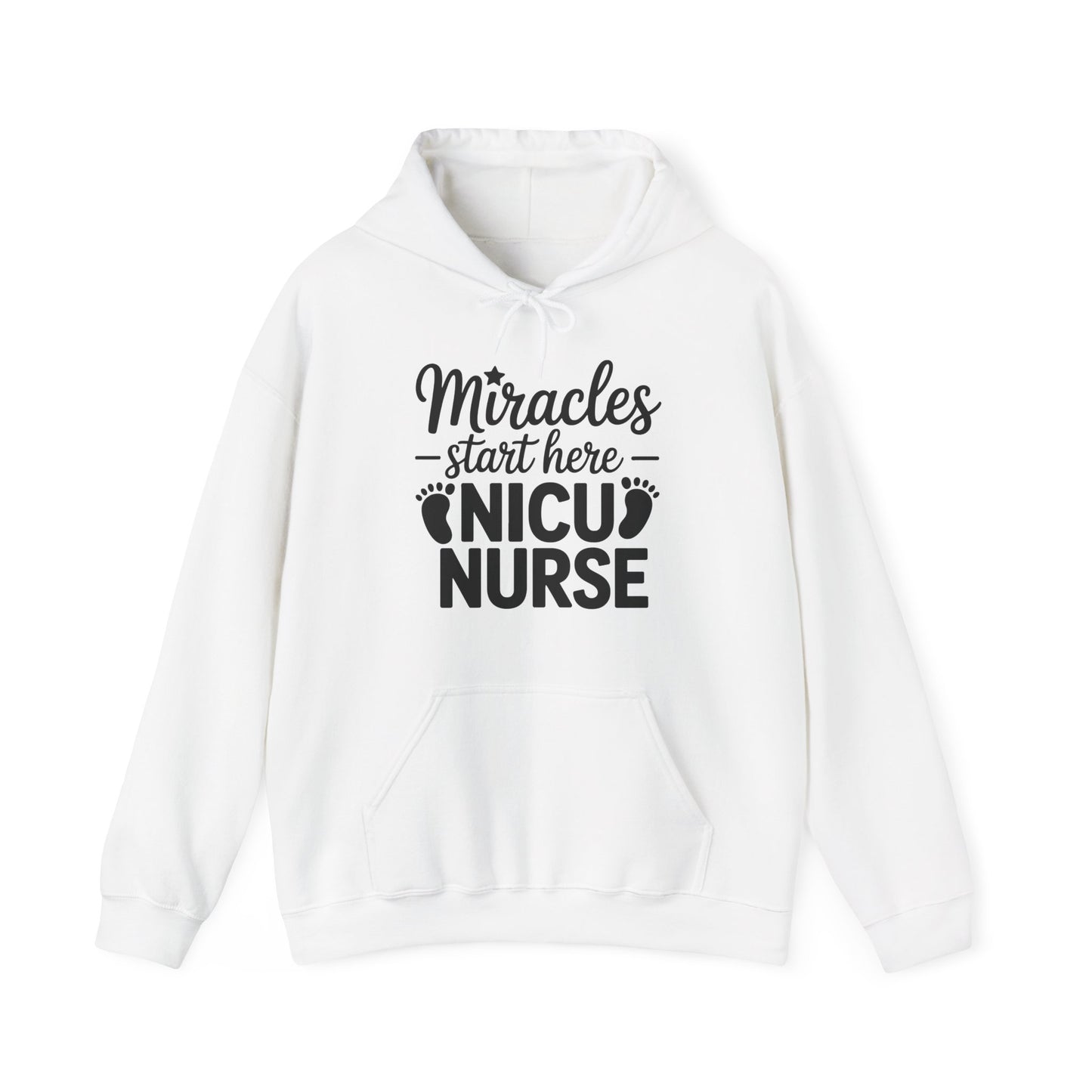 Miracles Start Here NICU Nurse Hoodie