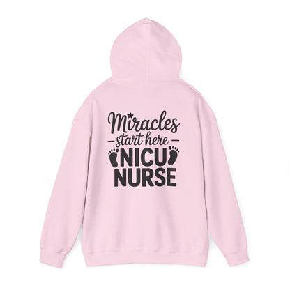 Miracles Start Here NICU Nurse Hoodie