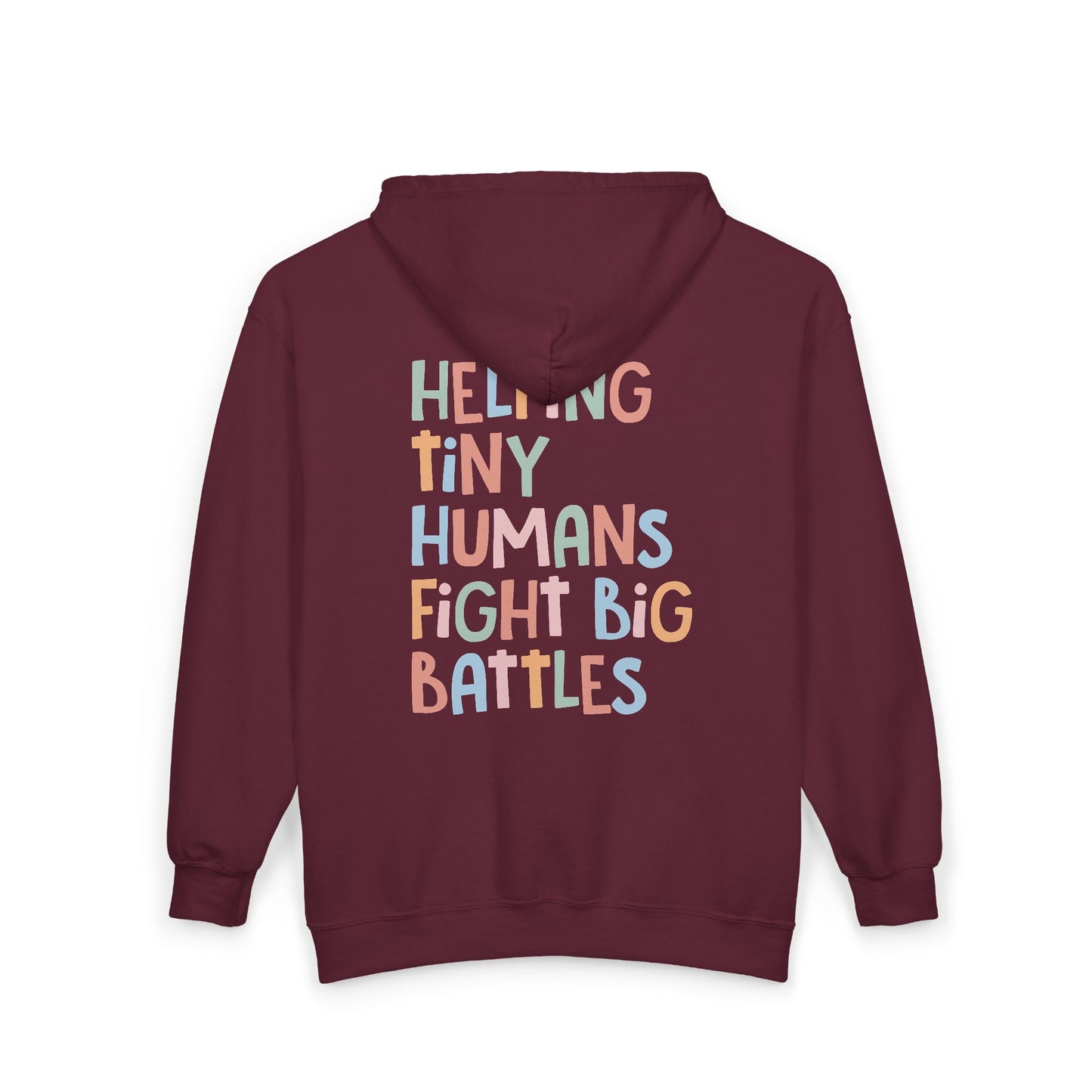 NICU Nurse Zip-Up Hoodie | Helping Tiny Humans Fight Big Battles