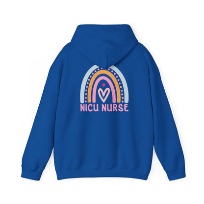 NICU Nurse Boho Rainbow Retro Hoodie