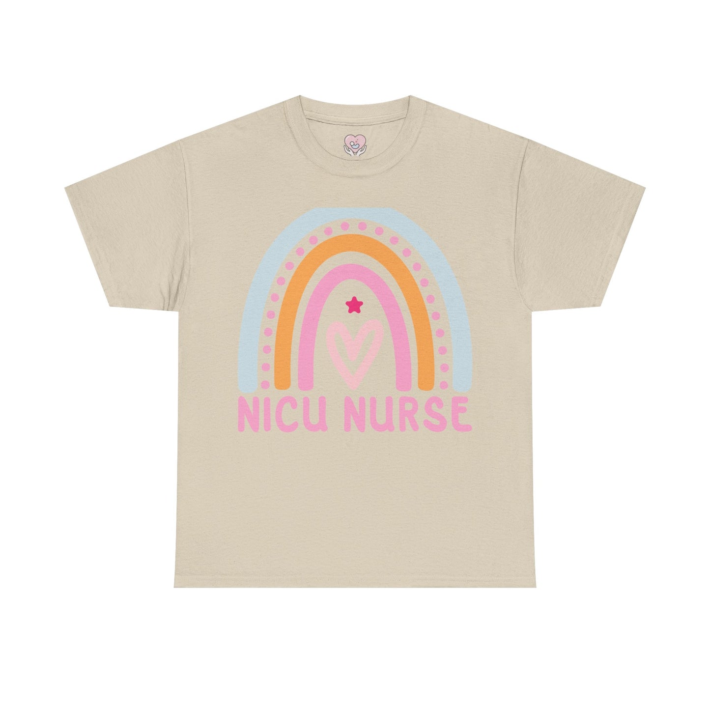 NICU Nurse Boho Rainbow Retro T-Shirt