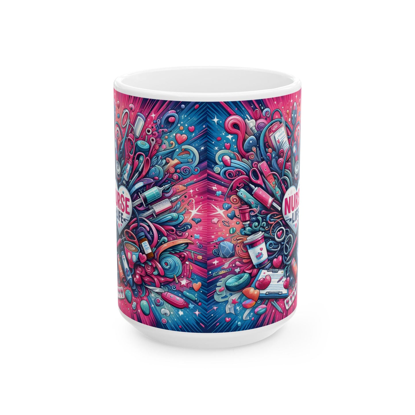 NICU Nurse Life Chaos Ceramic Mug 15oz