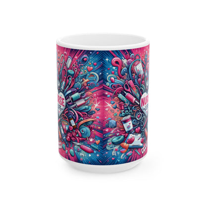 NICU Nurse Life Chaos Ceramic Mug 15oz