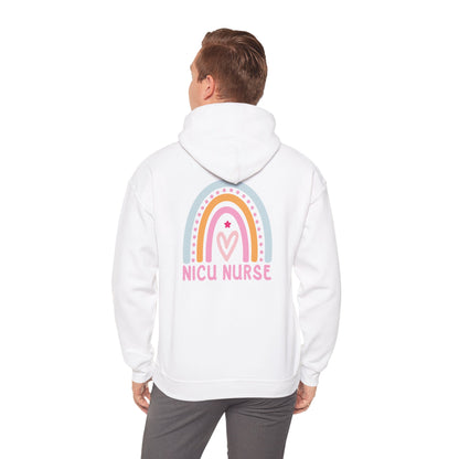 NICU Nurse Boho Rainbow Retro Hoodie