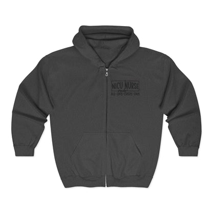 NICU Nurse Mode All Day Every Day Zip Hoodie