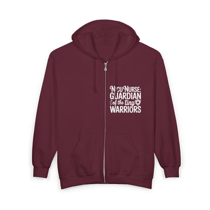 Guardian of the Tiny Warriors NICU Nurse Zip Hoodie