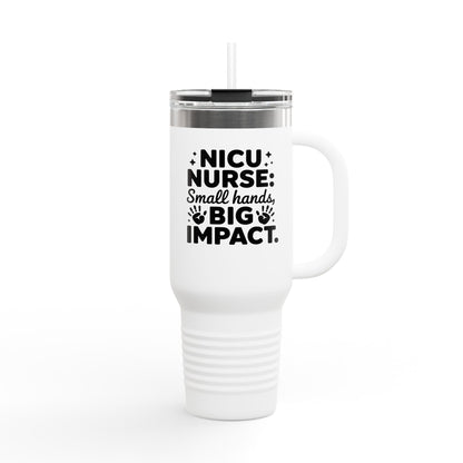 Small Hands Big Impact NICU Nurse Insulated Travel Mug 40oz