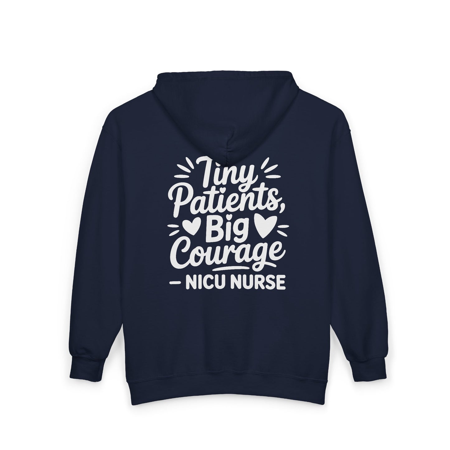 Tiny Patients Big Courage Zip Hoodie