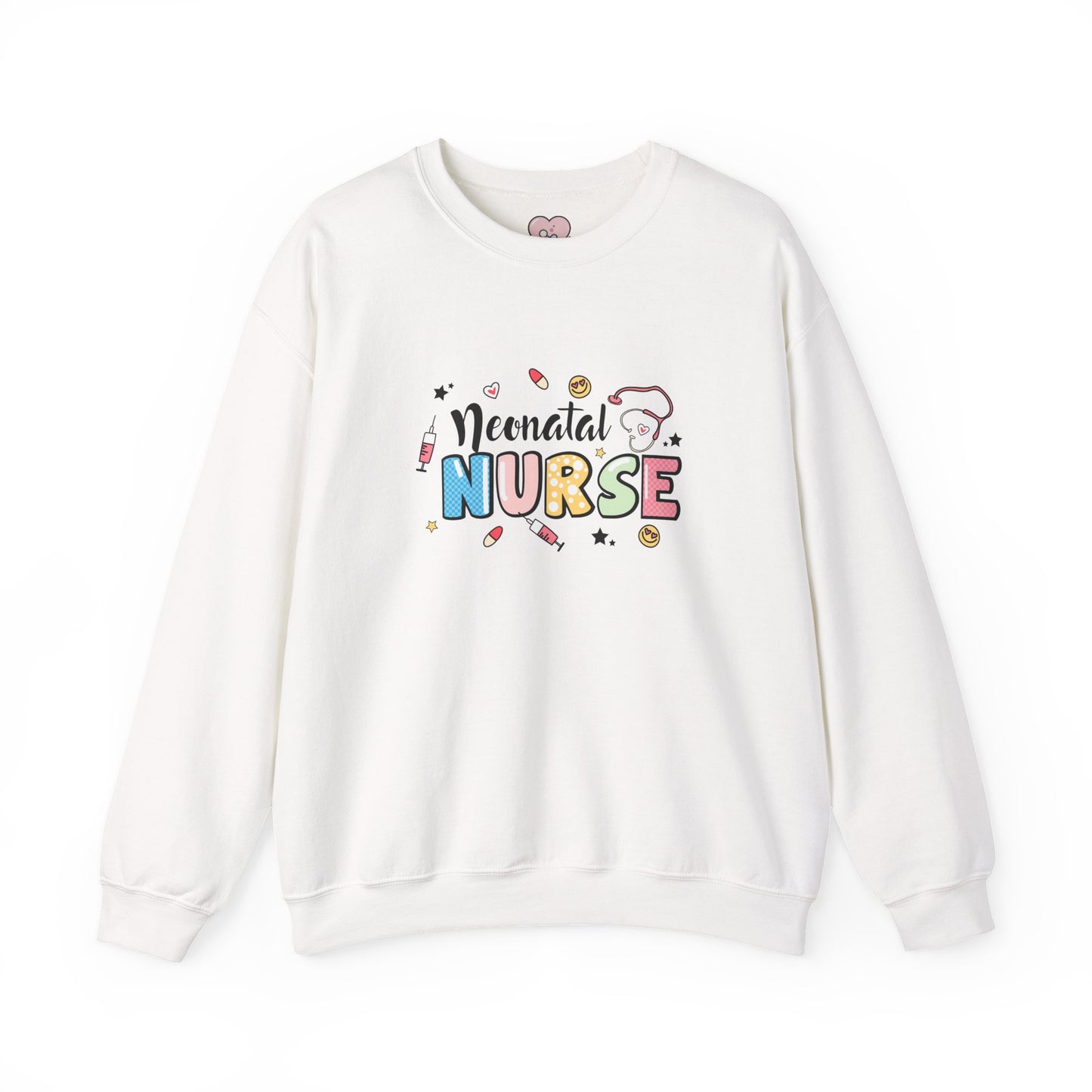 Neonatal Nurse Doodle NICU Crewneck Sweatshirt