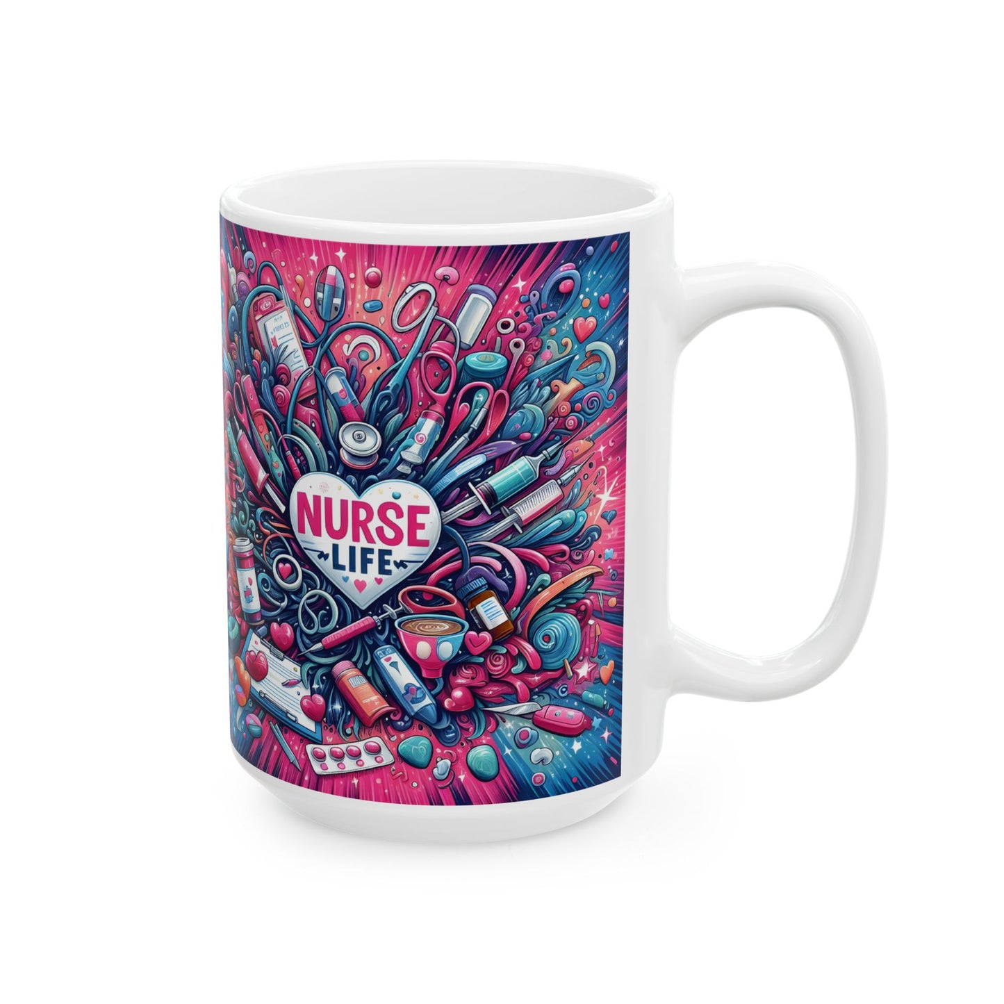 NICU Nurse Life Chaos Ceramic Mug 15oz