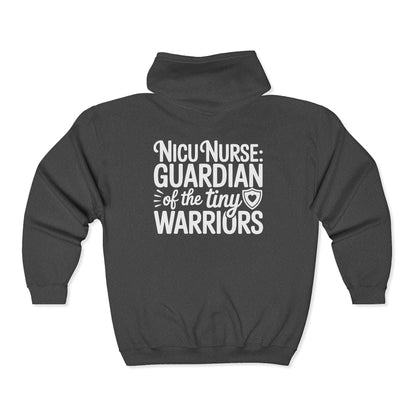 Guardian of the Tiny Warriors NICU Nurse Zip Hoodie