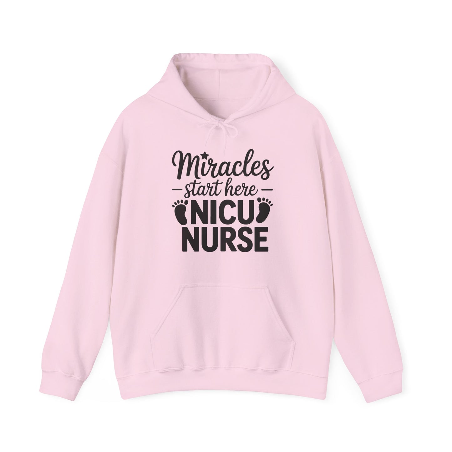 Miracles Start Here NICU Nurse Hoodie