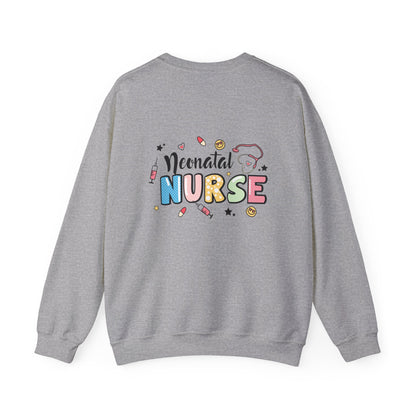 Neonatal Nurse Doodle NICU Crewneck Sweatshirt