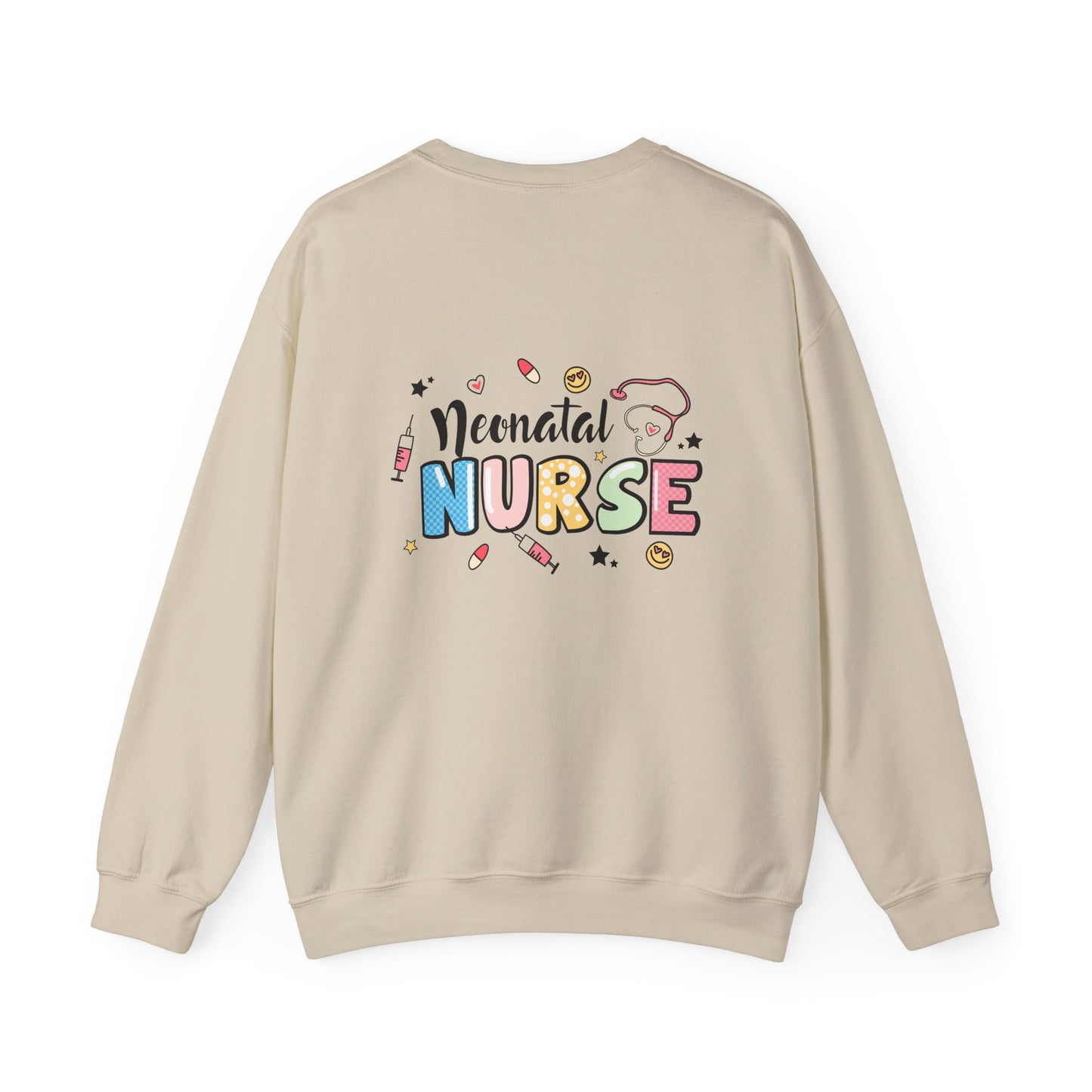 Neonatal Nurse Doodle NICU Crewneck Sweatshirt