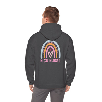 NICU Nurse Boho Rainbow Retro Hoodie