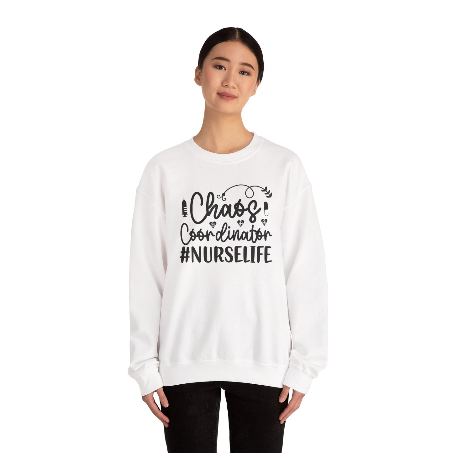 Chaos Coordinator NurseLife Crewneck Sweatshirt