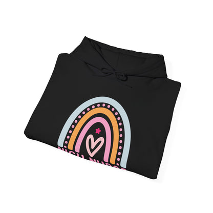 NICU Nurse Boho Rainbow Retro Hoodie