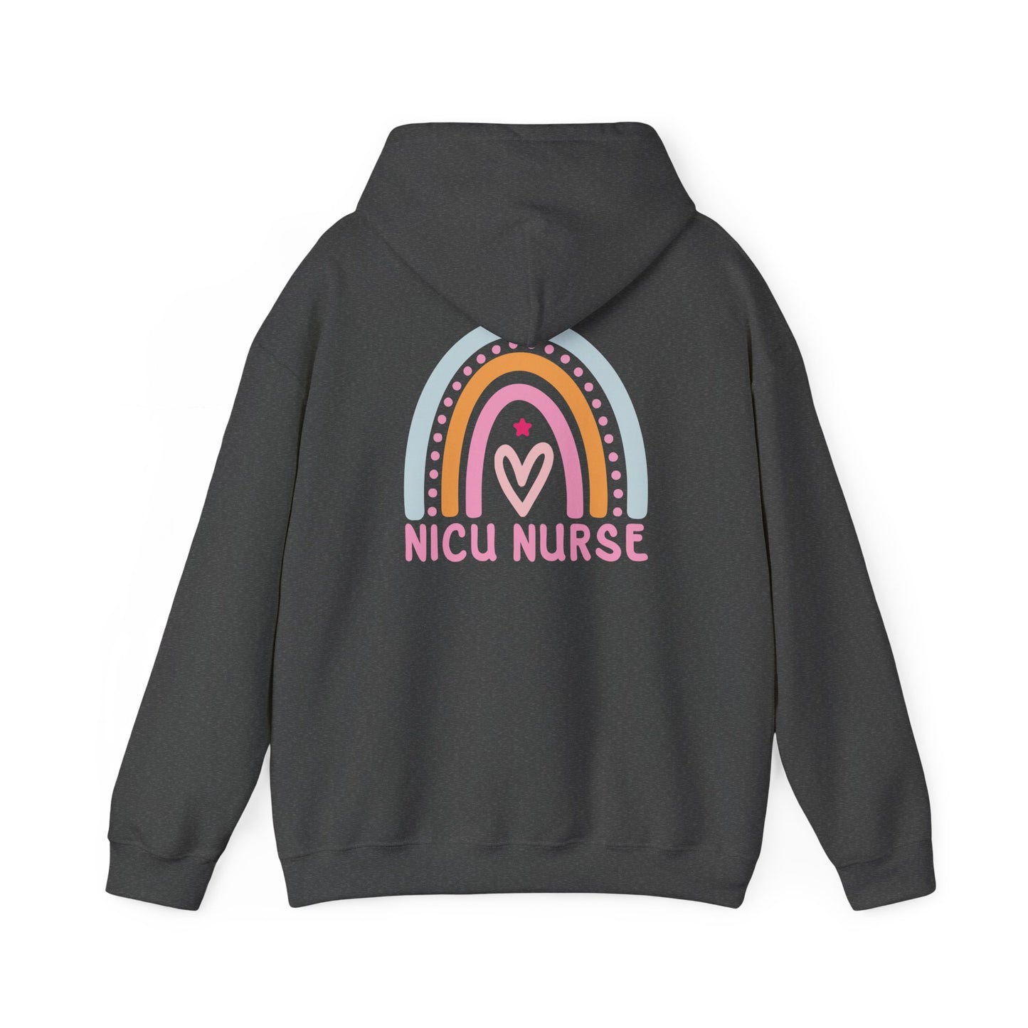 NICU Nurse Boho Rainbow Retro Hoodie