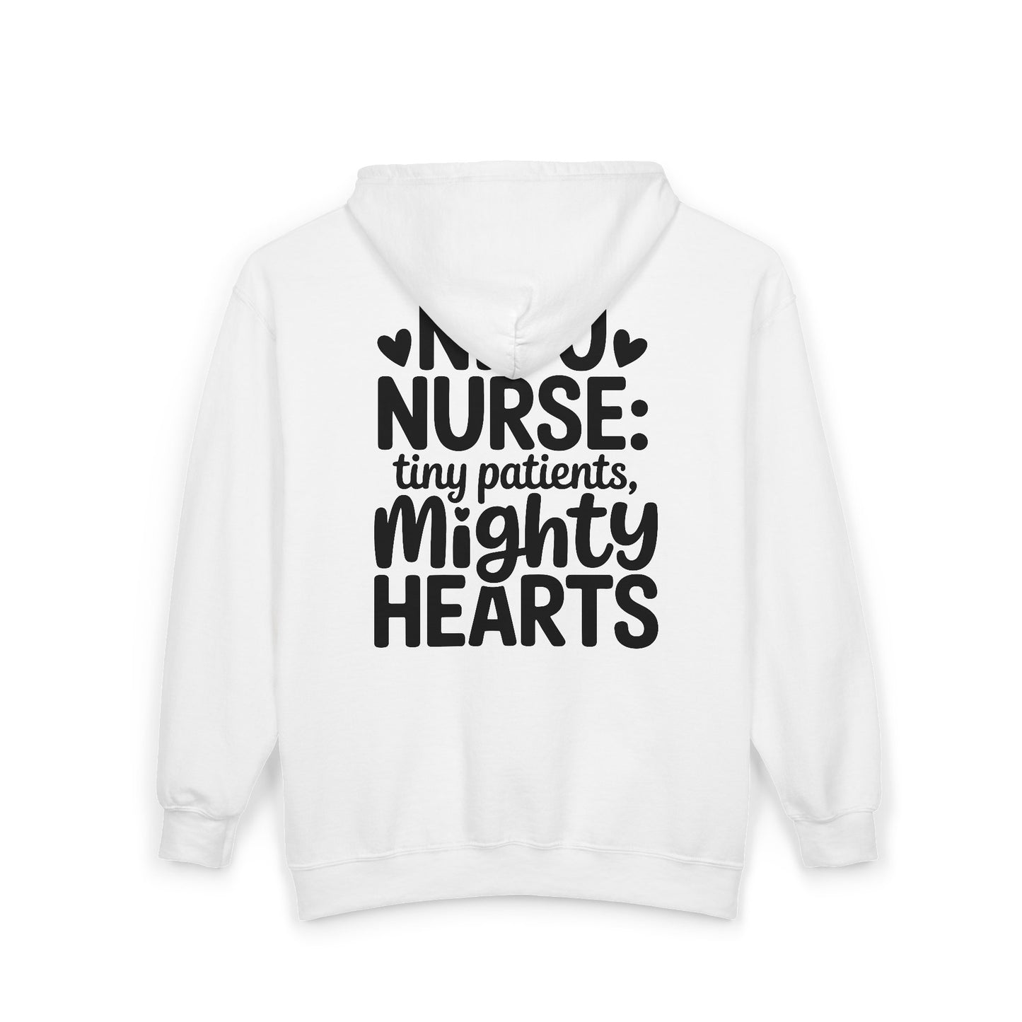 Tiny Patients Mighty Hearts NICU Nurse Zip Hoodie