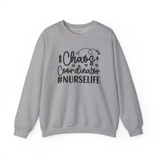 Chaos Coordinator NurseLife Crewneck Sweatshirt