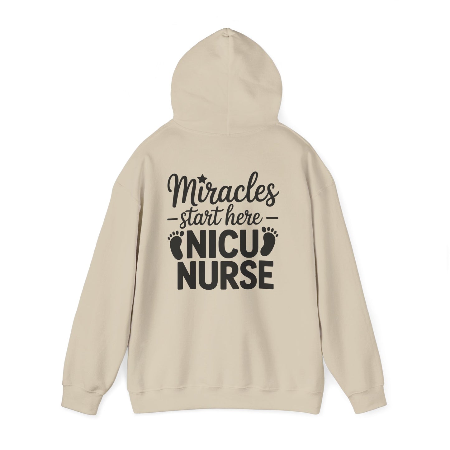Miracles Start Here NICU Nurse Hoodie