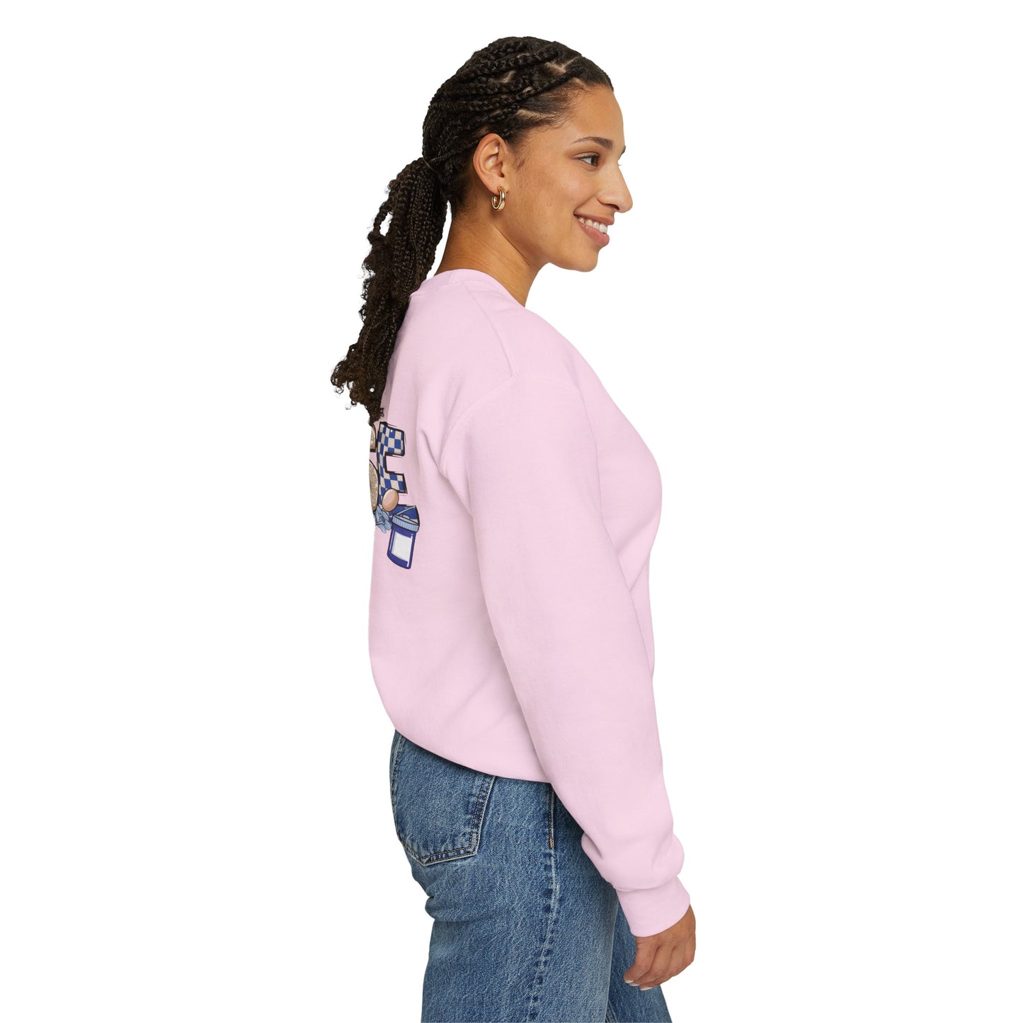 Preppy Nurse Floral Leopard Print Crewneck Sweatshirt