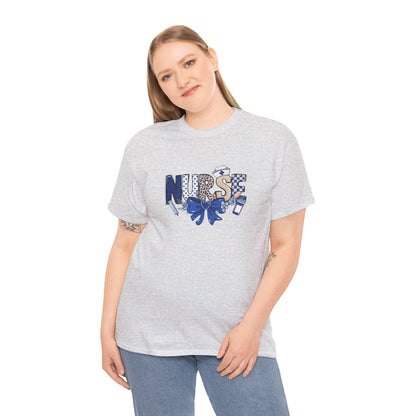 Preppy Nurse Floral Leopard Print T-Shirt