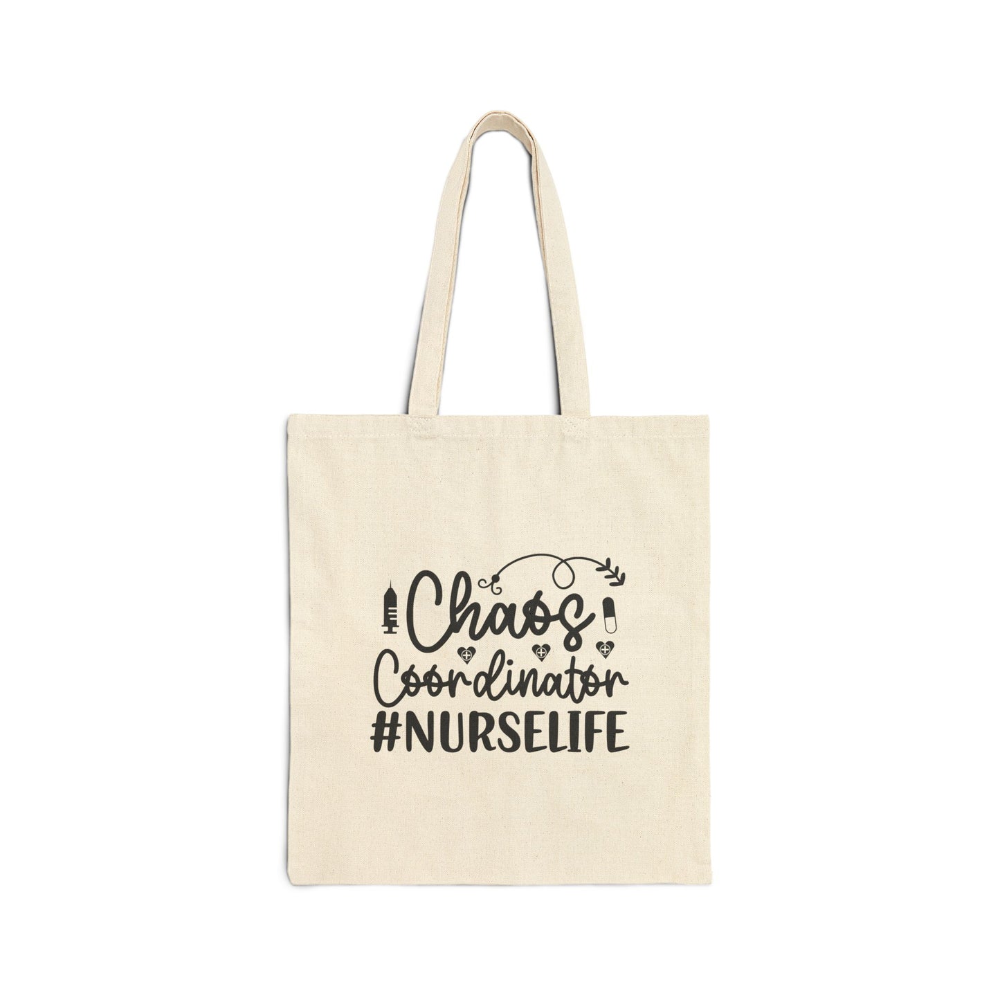Chaos Coordinator NurseLife Cotton Canvas Tote Bag