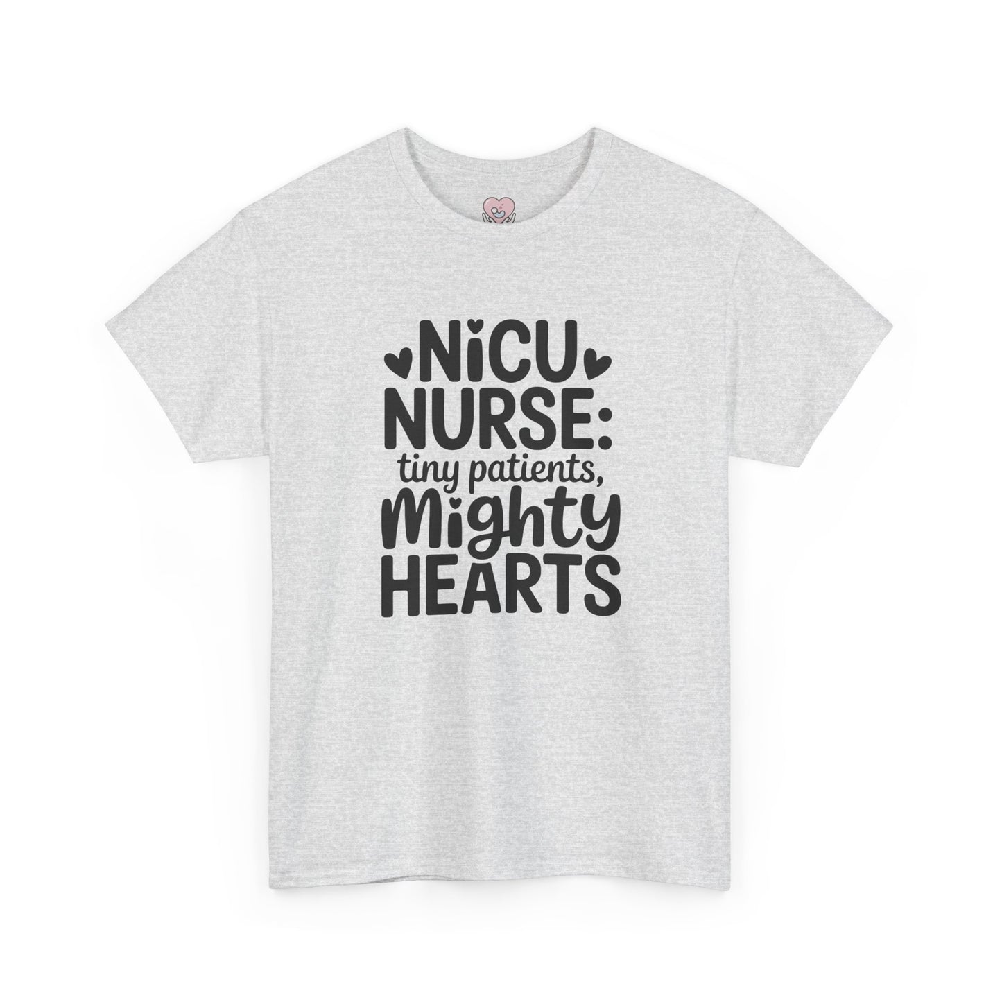 Tiny Patients Mighty Hearts NICU Nurse T-Shirt
