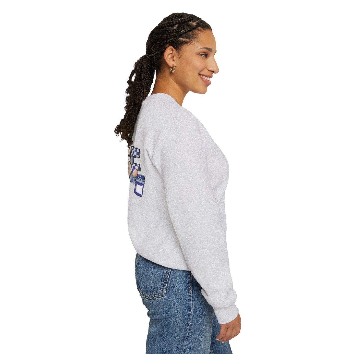 Preppy Nurse Floral Leopard Print Crewneck Sweatshirt
