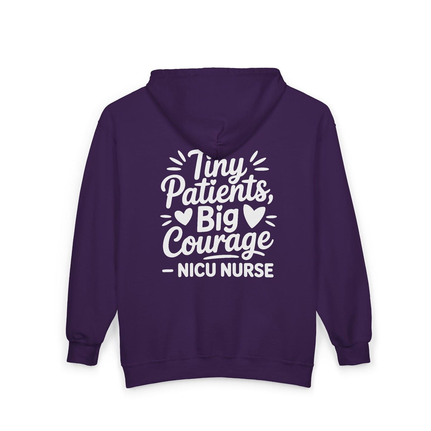Tiny Patients Big Courage Zip Hoodie