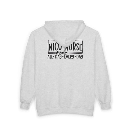 NICU Nurse Mode All Day Every Day Zip Hoodie