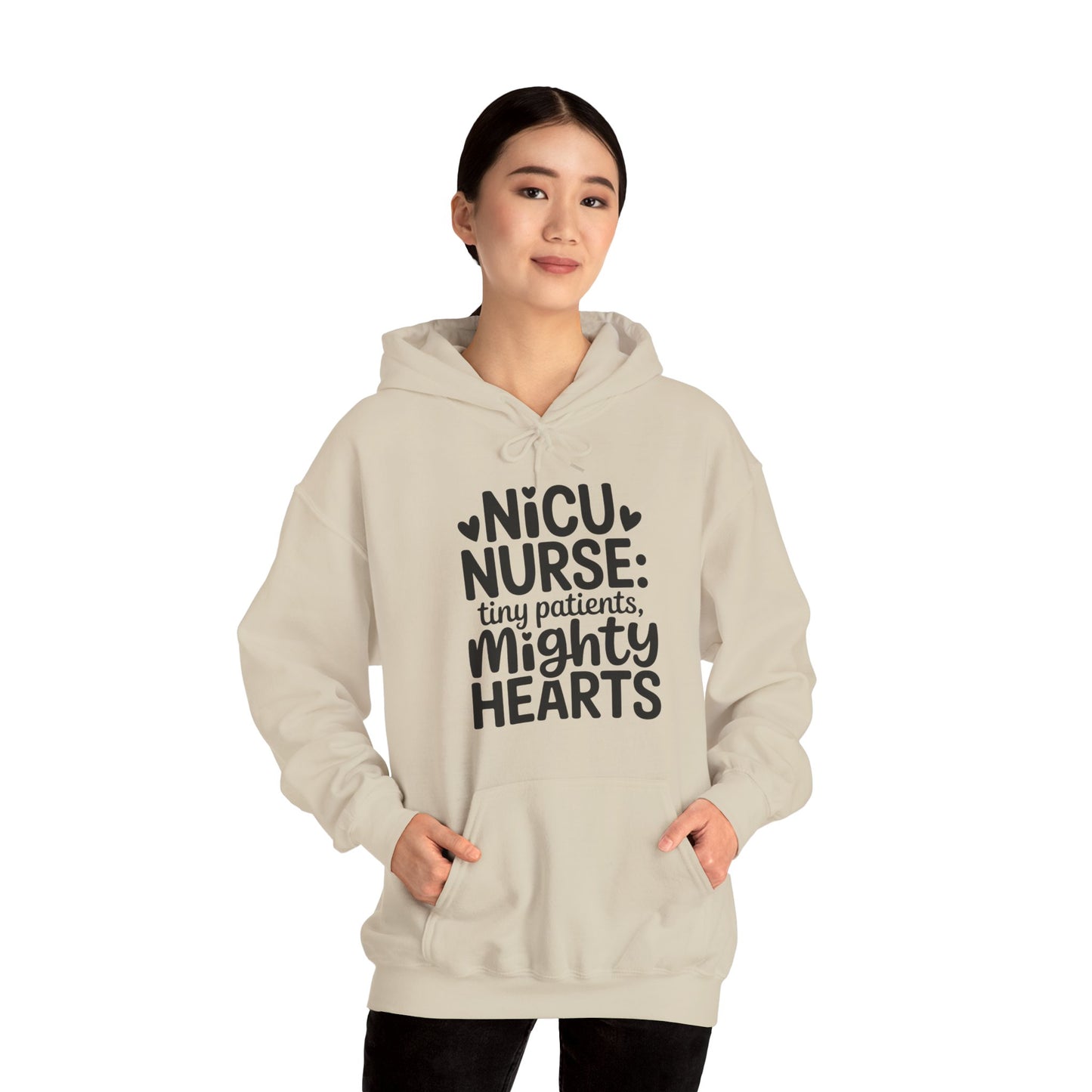 Tiny Patients Mighty Hearts NICU Nurse Hoodie