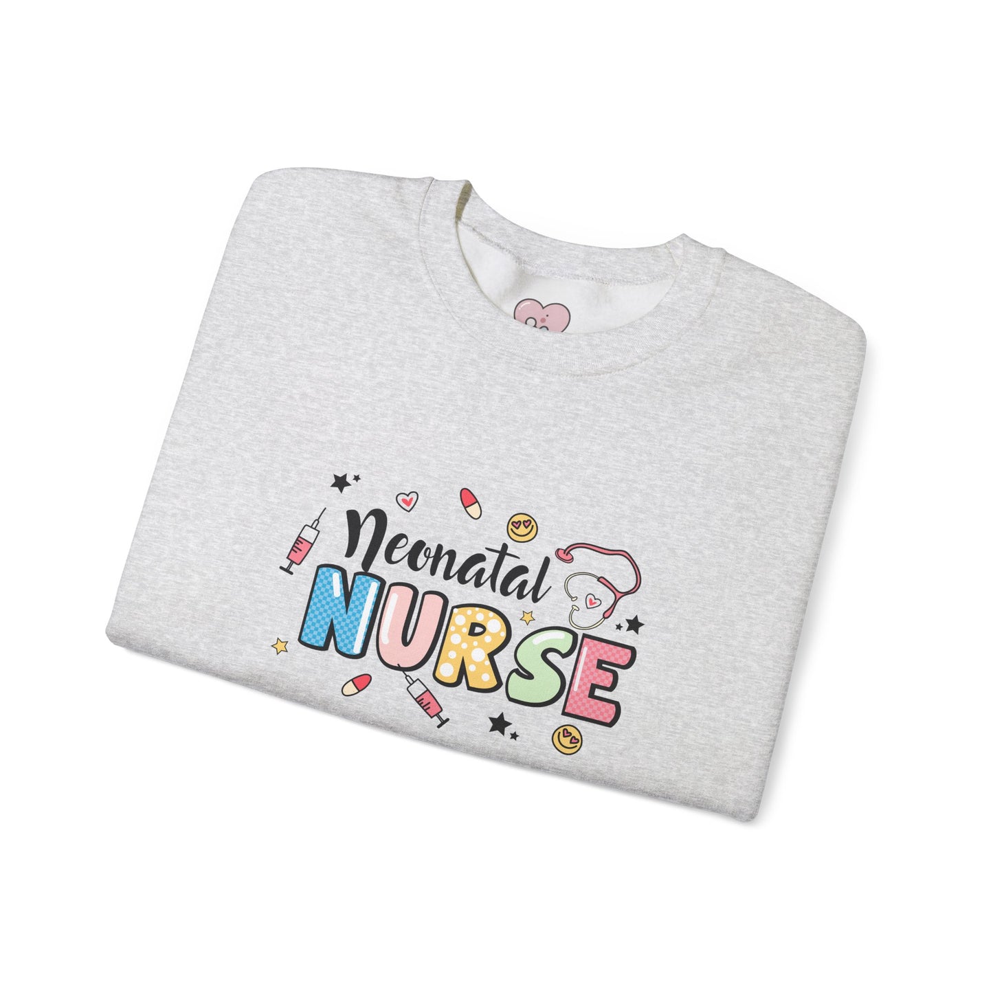 Neonatal Nurse Doodle NICU Crewneck Sweatshirt