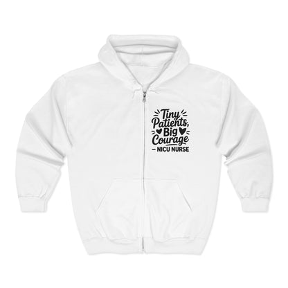 Tiny Patients Big Courage Zip Hoodie