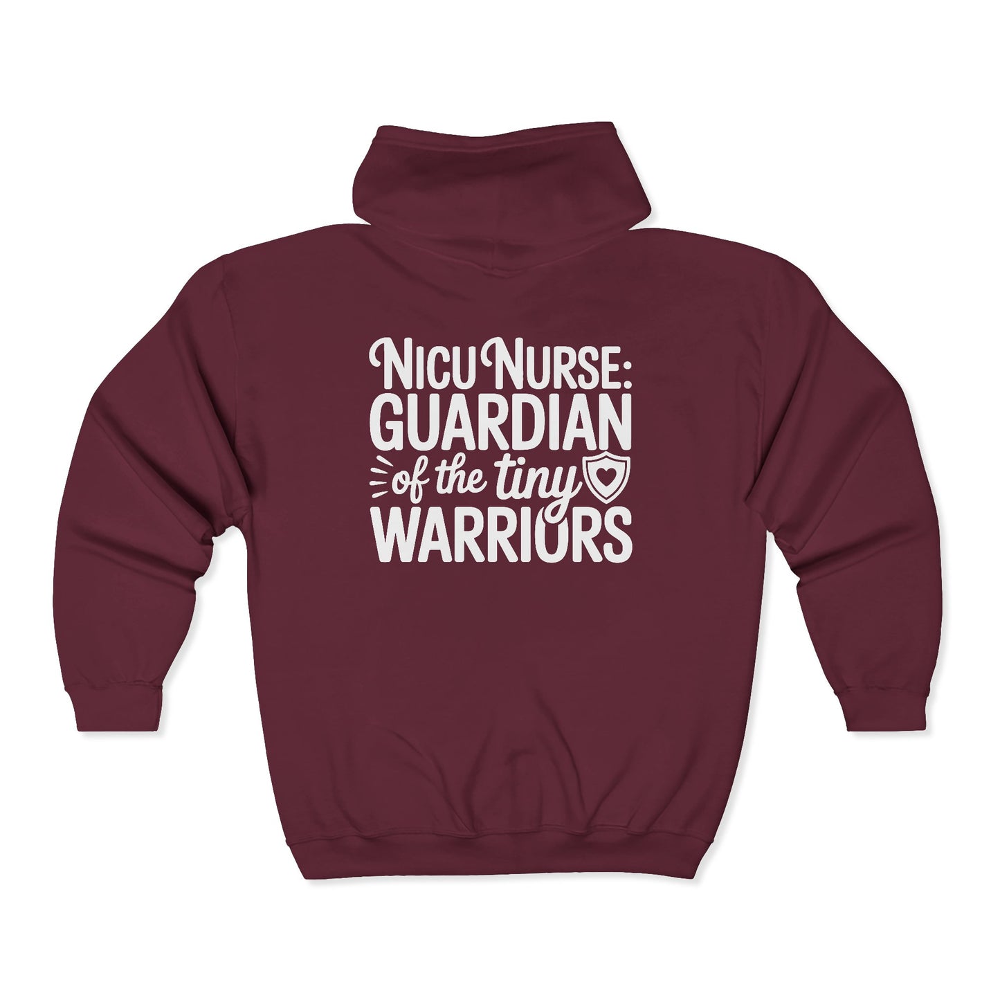 Guardian of the Tiny Warriors NICU Nurse Zip Hoodie