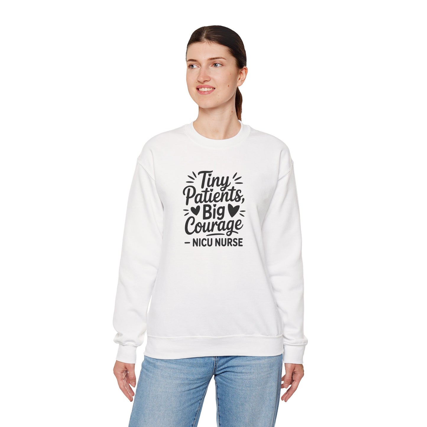 Tiny Patients Big Courage Crewneck Sweatshirt