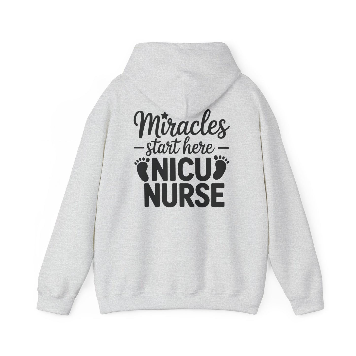 Miracles Start Here NICU Nurse Hoodie