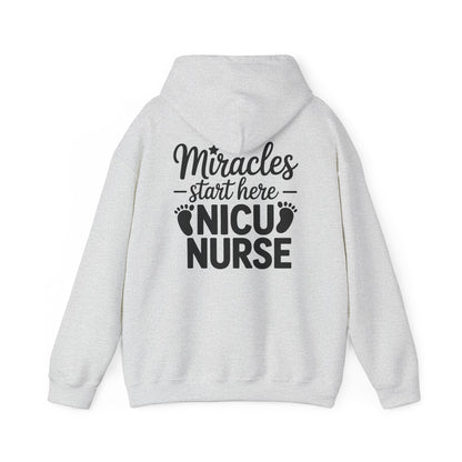 Miracles Start Here NICU Nurse Hoodie