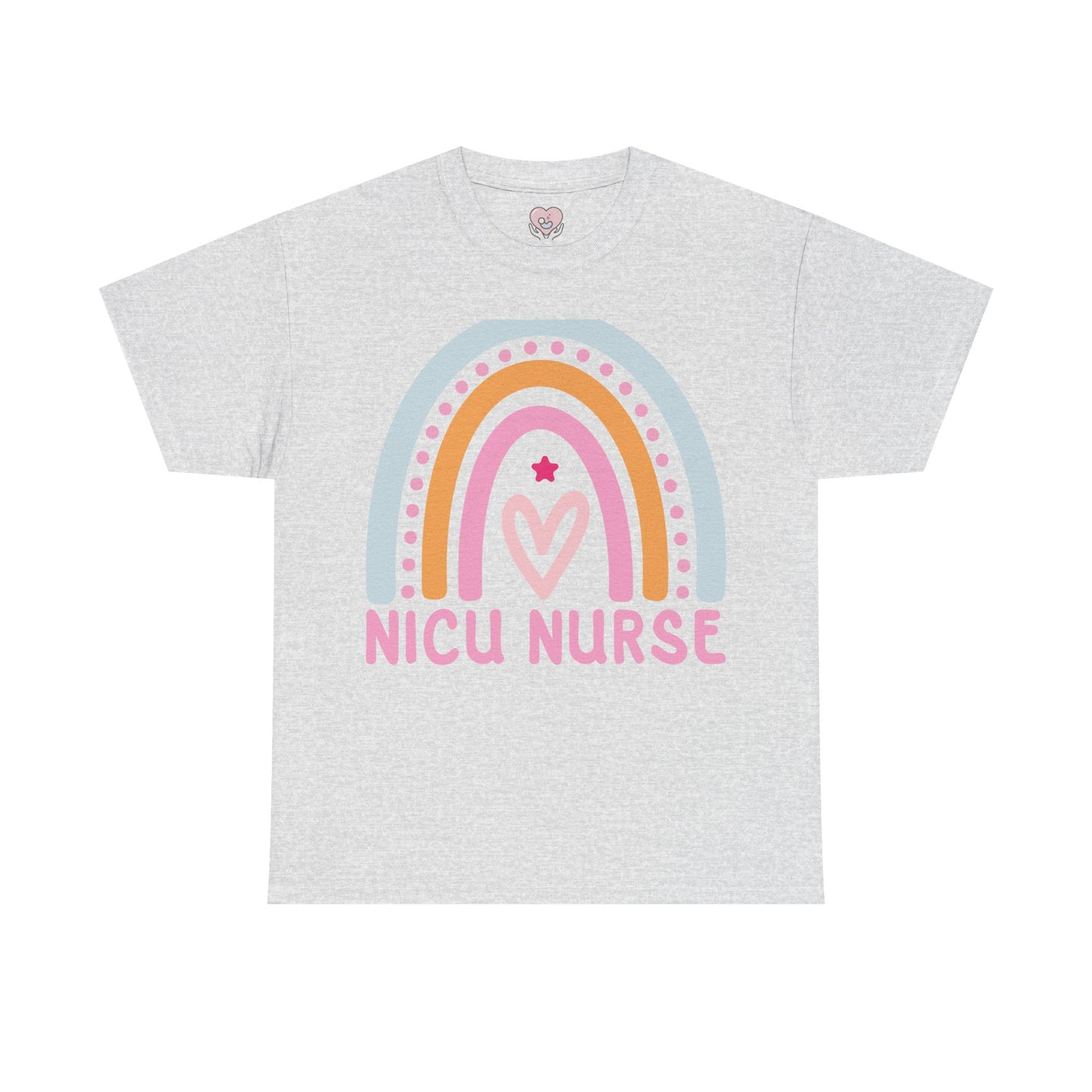 NICU Nurse Boho Rainbow Retro T-Shirt