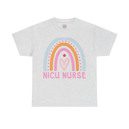NICU Nurse Boho Rainbow Retro T-Shirt