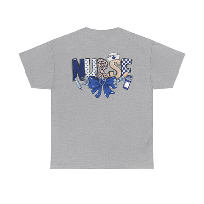 Preppy Nurse Floral Leopard Print T-Shirt