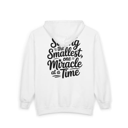 Saving the Smallest One Miracle at a Time Zip Hoodie
